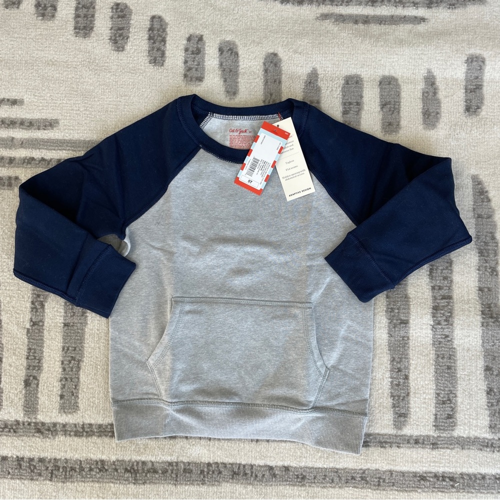 NWT Cat & Jack Adaptive Sweatshirt